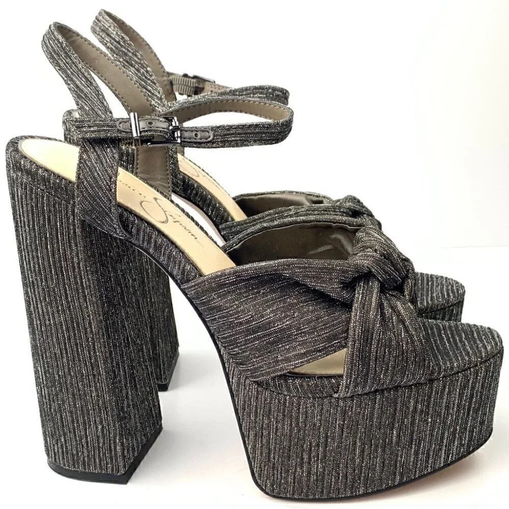 Jessica Simpson Alesta Platforms sz 10 retro 70s